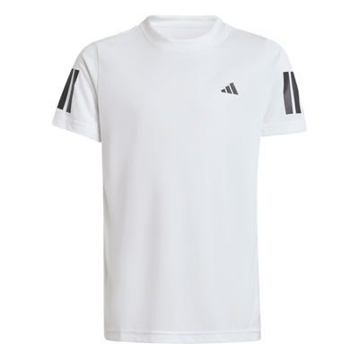 Adidas Boys' Club 3-Stripe Tee White