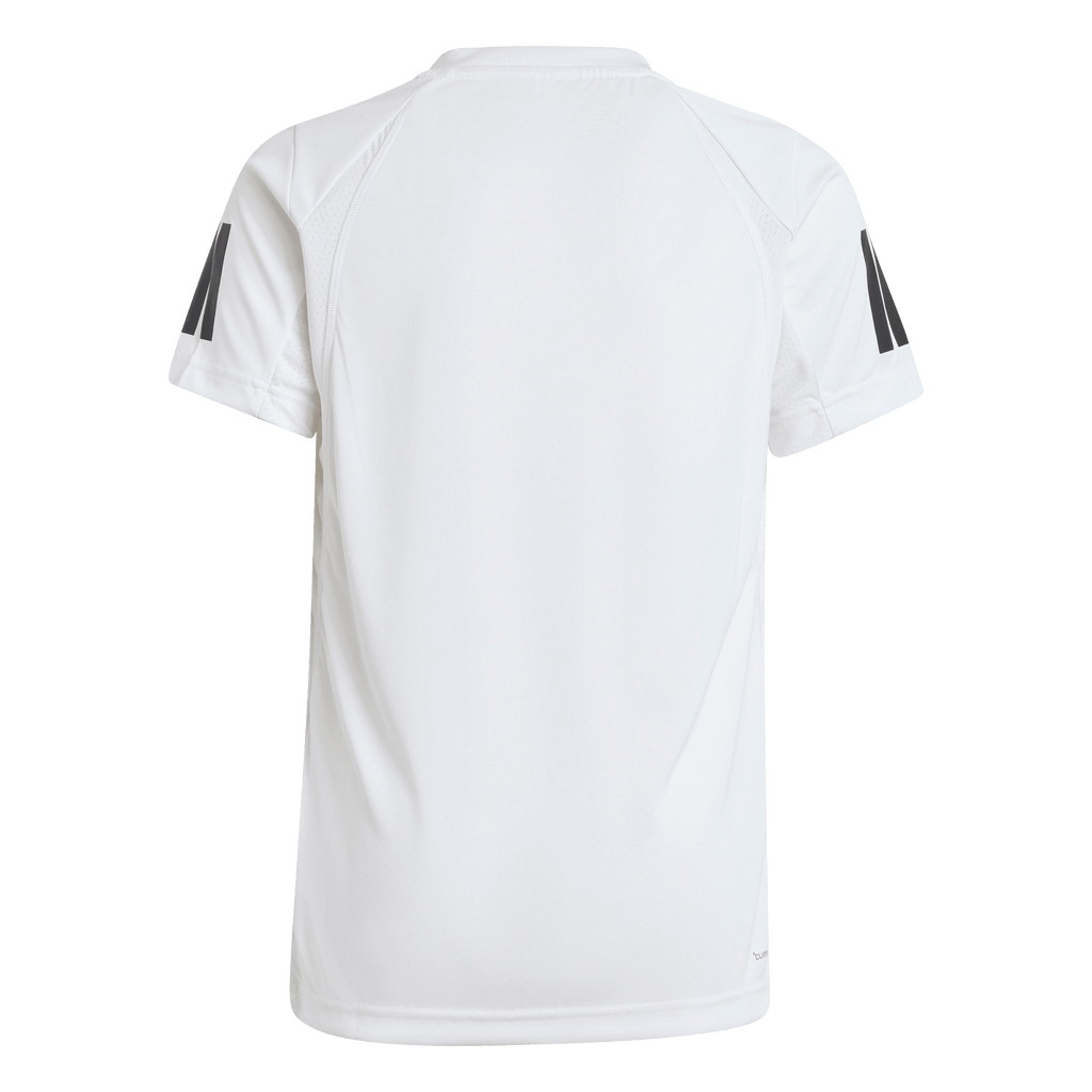 Adidas Boys' Club 3-Stripe Tee White