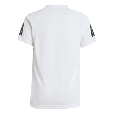 Adidas Boys' Club 3-Stripe Tee White