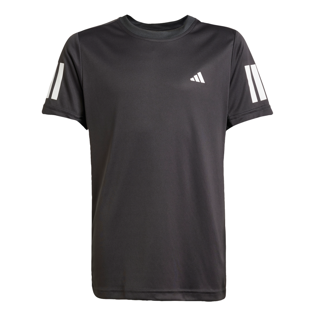 Adidas Boys' Club 3-Stripe Tee Black