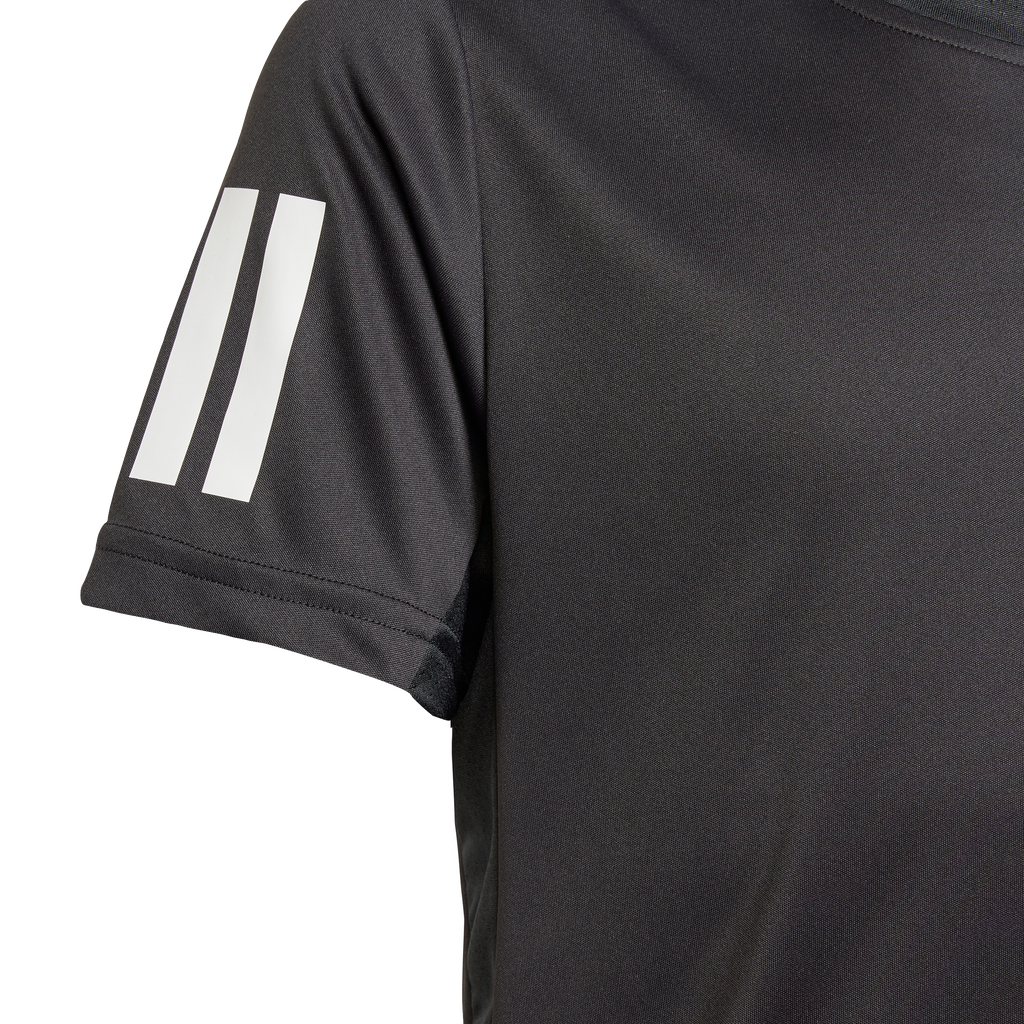 Adidas Boys' Club 3-Stripe Tee Black