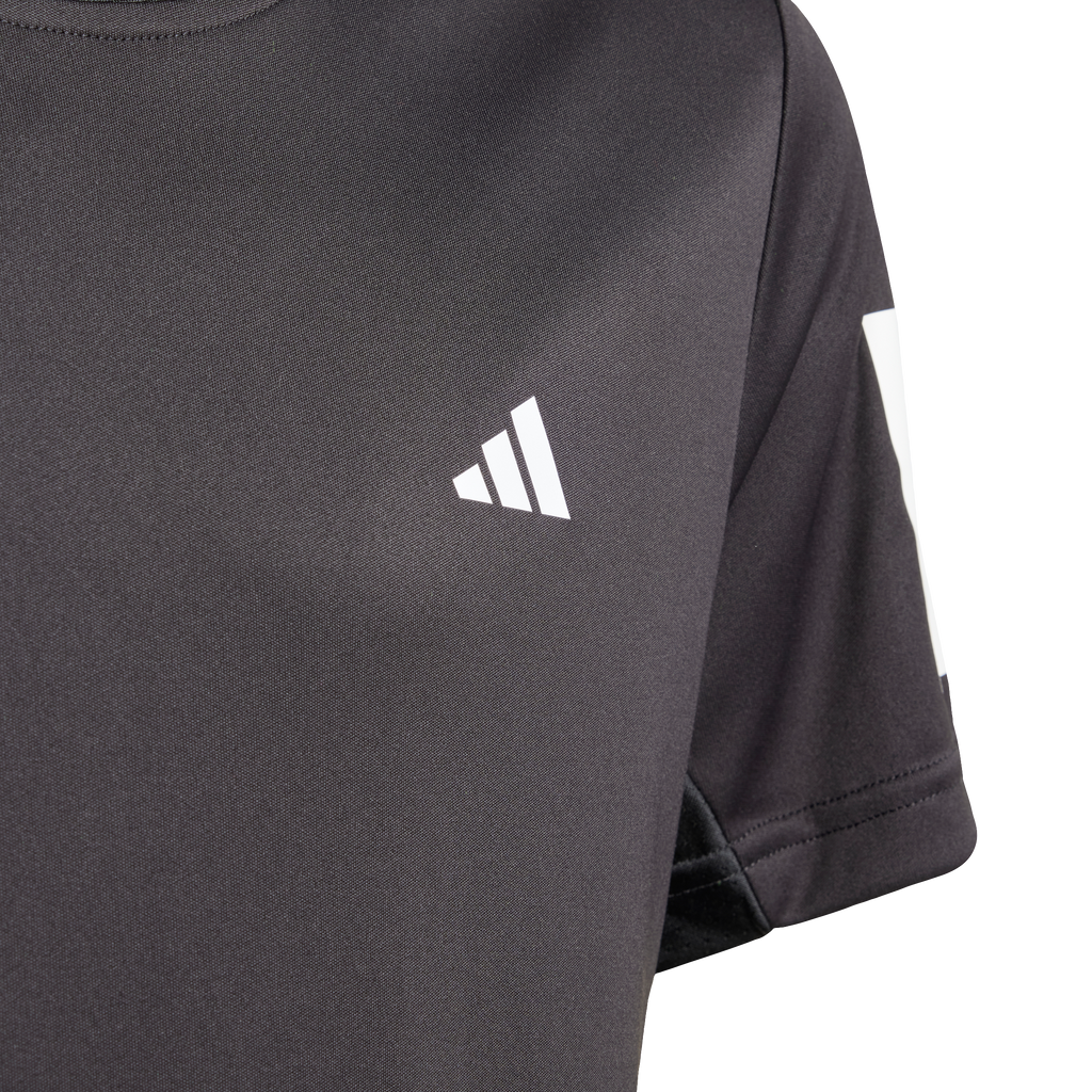 Adidas Boys' Club 3-Stripe Tee Black