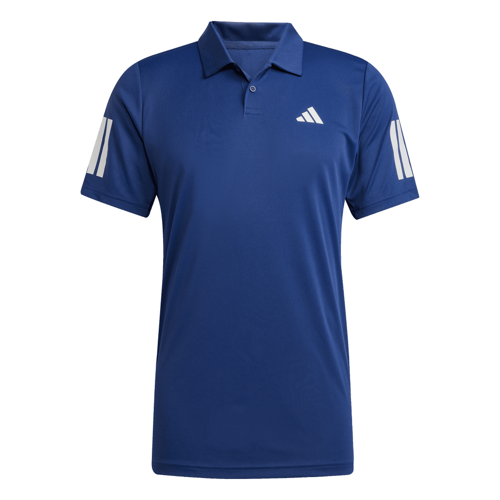 Adidas Men's Club 3 Stripe Polo - Dark Blue