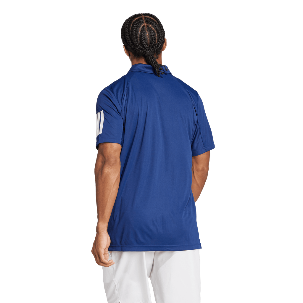 Adidas Men's Club 3 Stripe Polo - Dark Blue