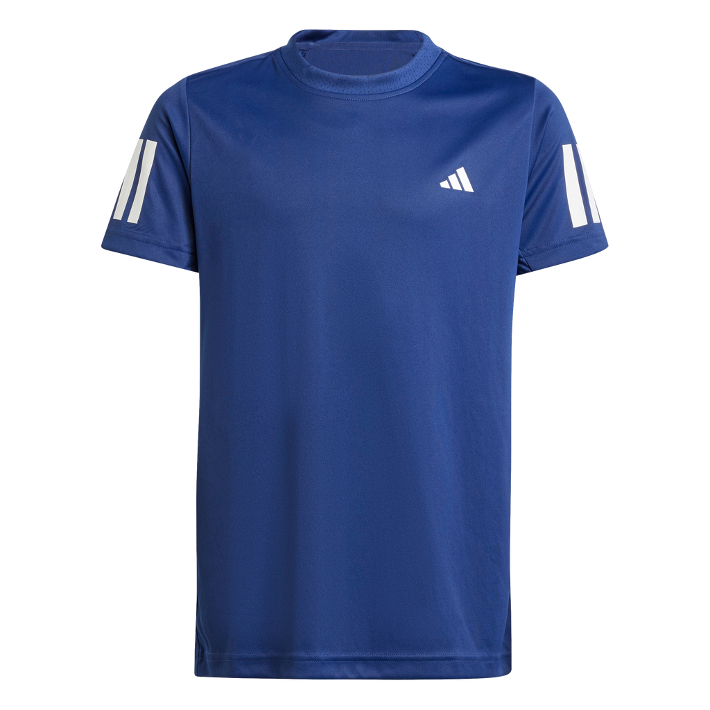 Adidas Boys' Club 3-Stripe Tee Navy
