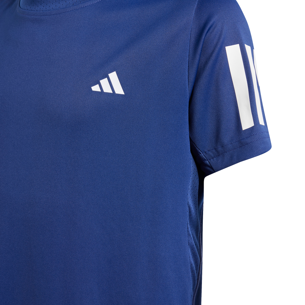 Adidas Boys' Club 3-Stripe Tee Navy