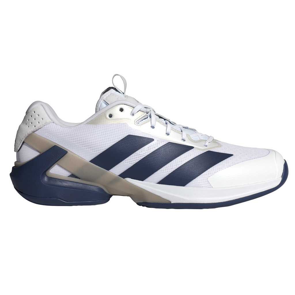 Adidas Men's Adizero Ubersonic 5 Tennis Shoes White/Navy