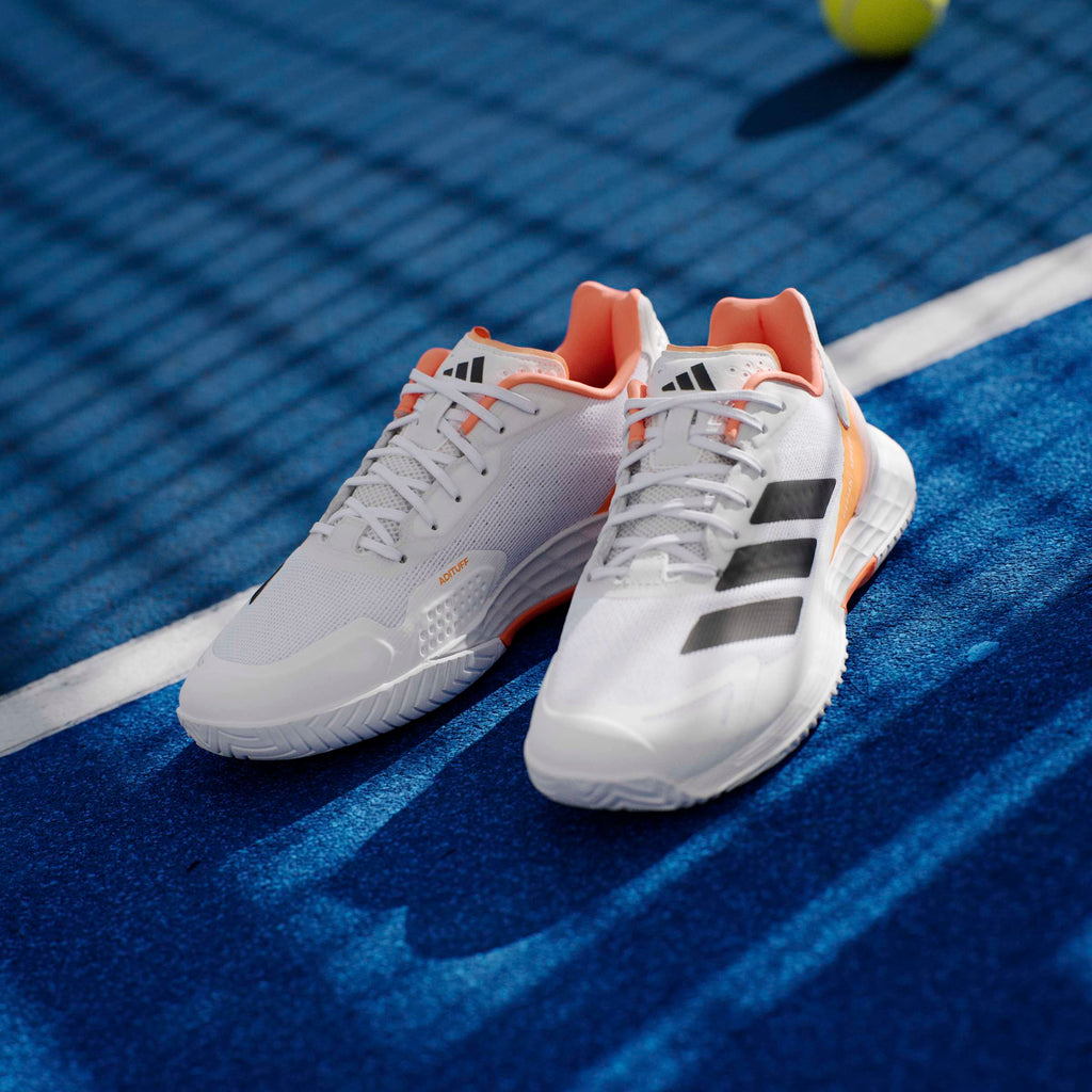 Adidas Men's Defiant Speed 2 Tennis Shoes White/Orange
