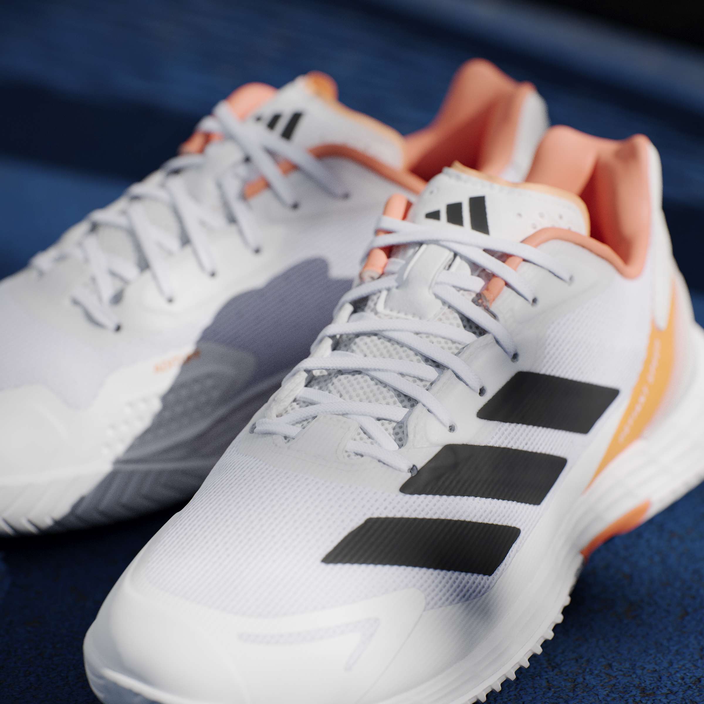 Adidas Men's Defiant Speed 2 Tennis Shoes White/Orange – PDHSports