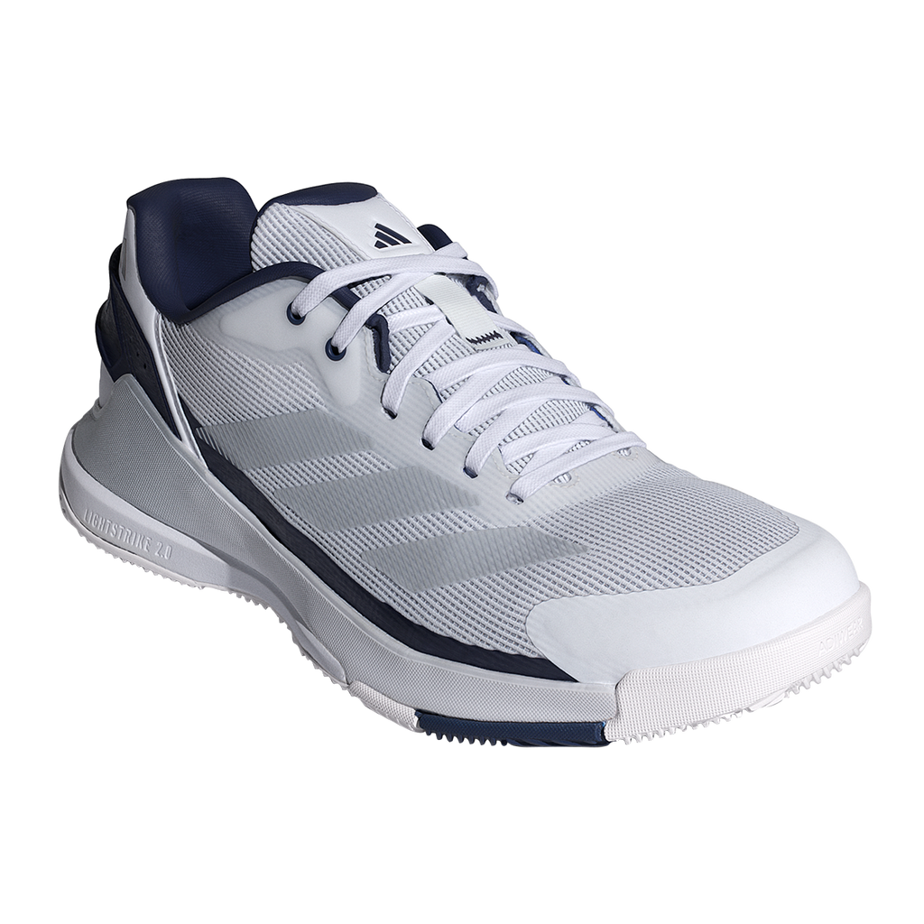 Adidas Men's Crazyquick LS Padel Shoes White Dark Blue