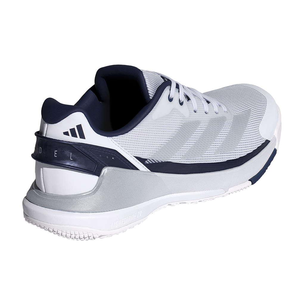 Adidas Men's Crazyquick LS Padel Shoes White Dark Blue