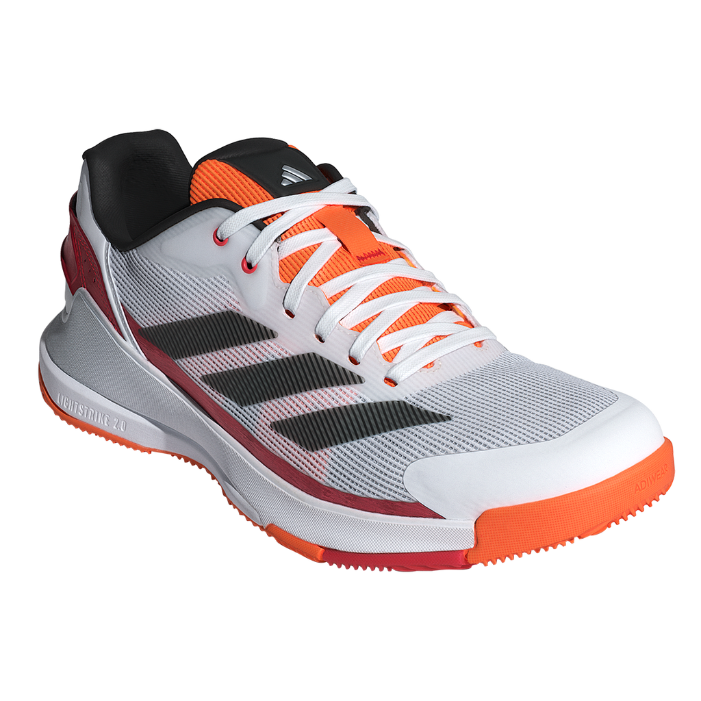 Adidas Men's Crazyquick LS Padel Shoes White Lucid Orange