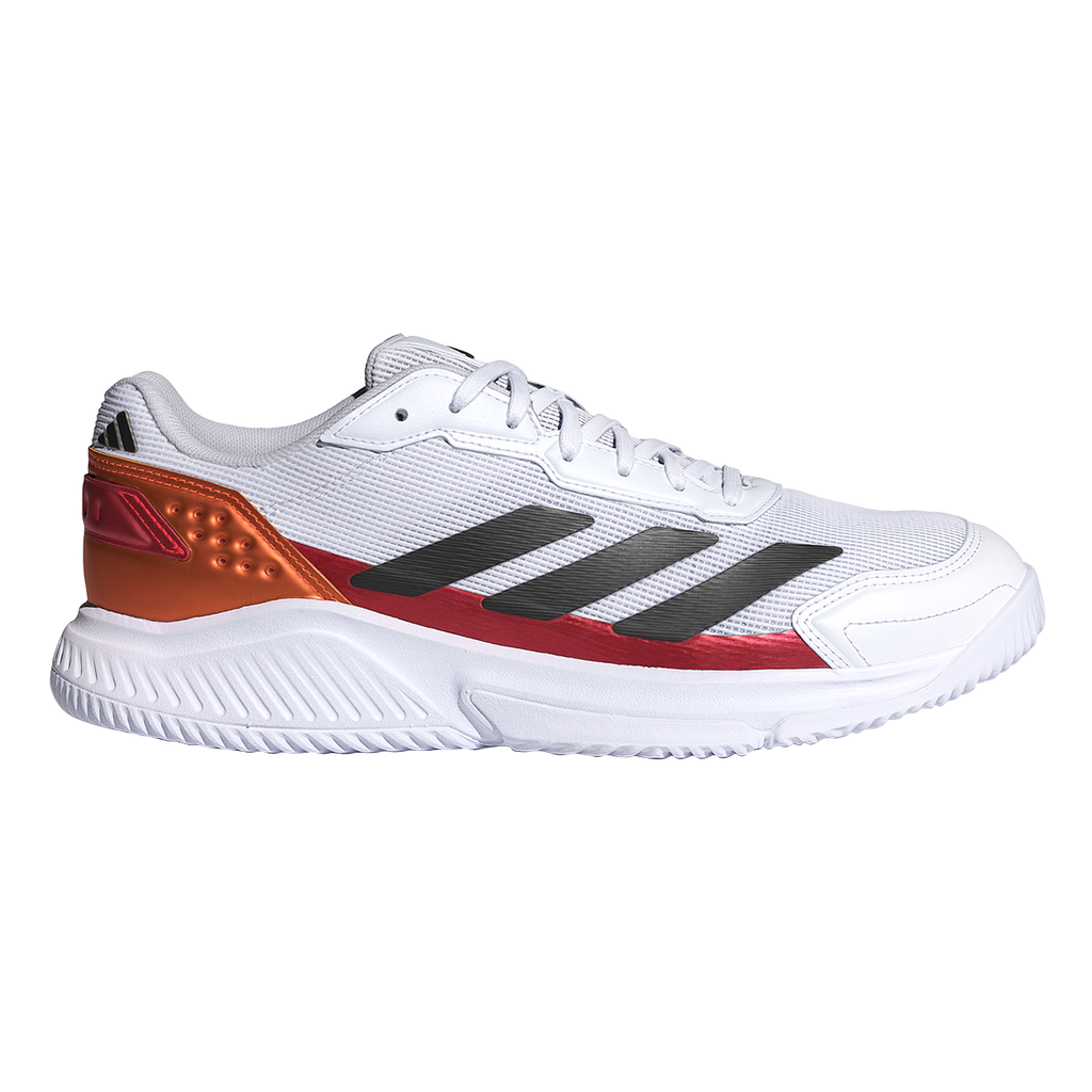 Adidas Men's Courtquick Padel Shoes White Lucid Orange