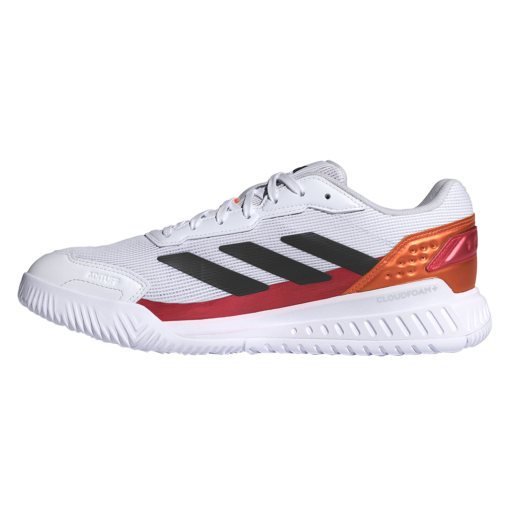 Adidas Men's Courtquick Padel Shoes White Lucid Orange