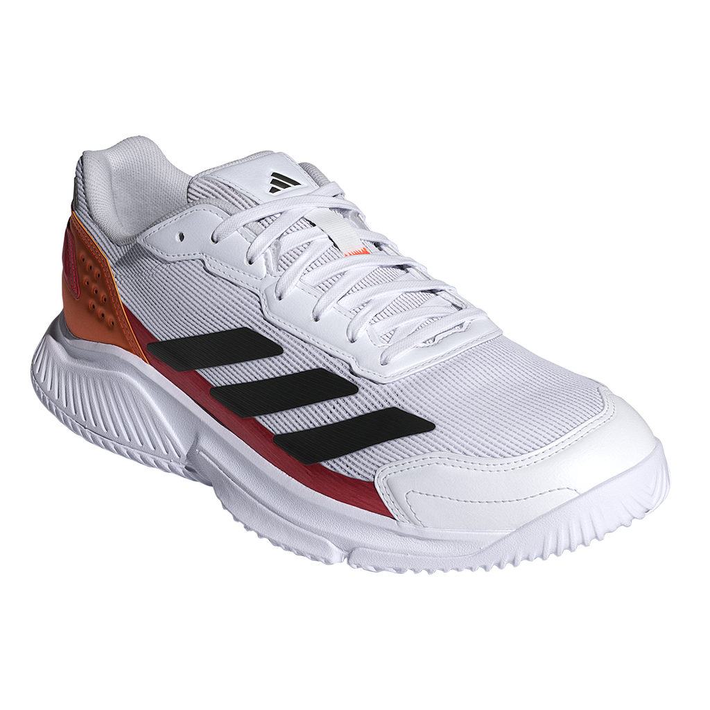 Adidas Men's Courtquick Padel Shoes White Lucid Orange