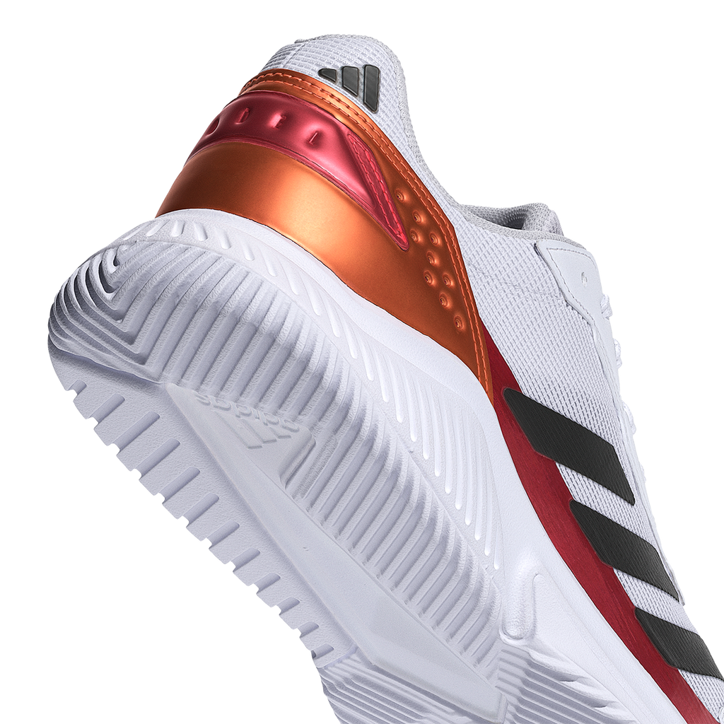 Adidas Men's Courtquick Padel Shoes White Lucid Orange