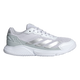 Adidas Women's Courtquick Padel Shoes White Metallic Silver