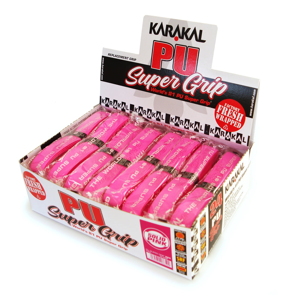 Karakal PU Super Grip Pink - Box of 24 Grips