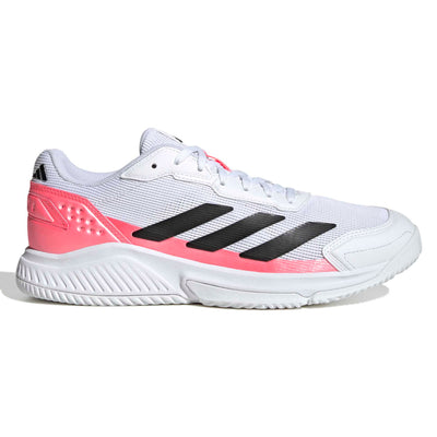 Adidas Men's Courtquick Padel Shoes White Solar Turbo