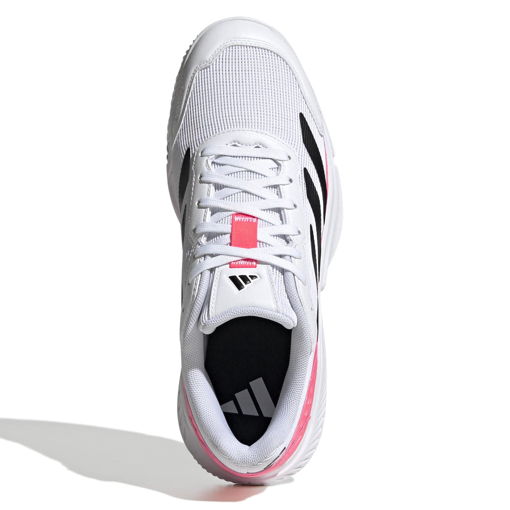 Adidas Men's Courtquick Padel Shoes White Solar Turbo