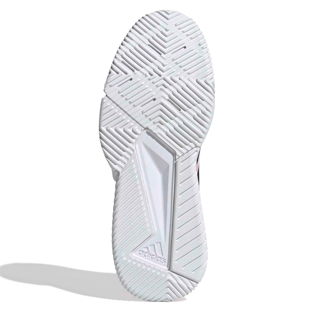 Adidas Men's Courtquick Padel Shoes White Solar Turbo