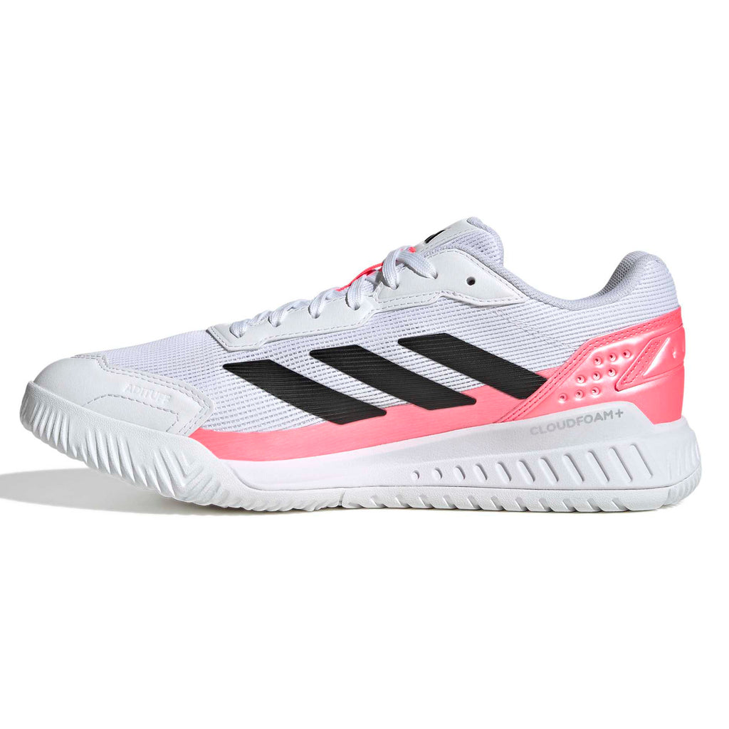 Adidas Men's Courtquick Padel Shoes White Solar Turbo