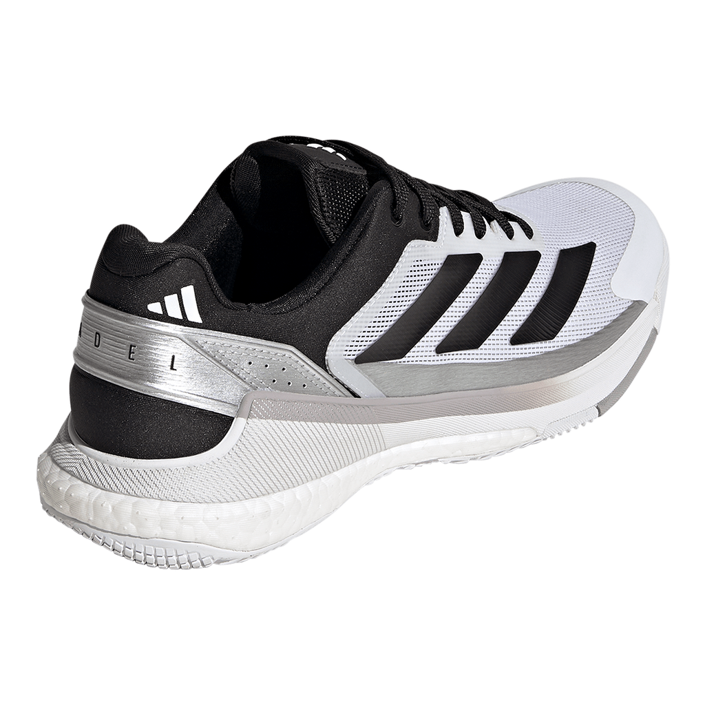 Adidas Men's Crazyquick Boost Padel Shoes White Light Grey