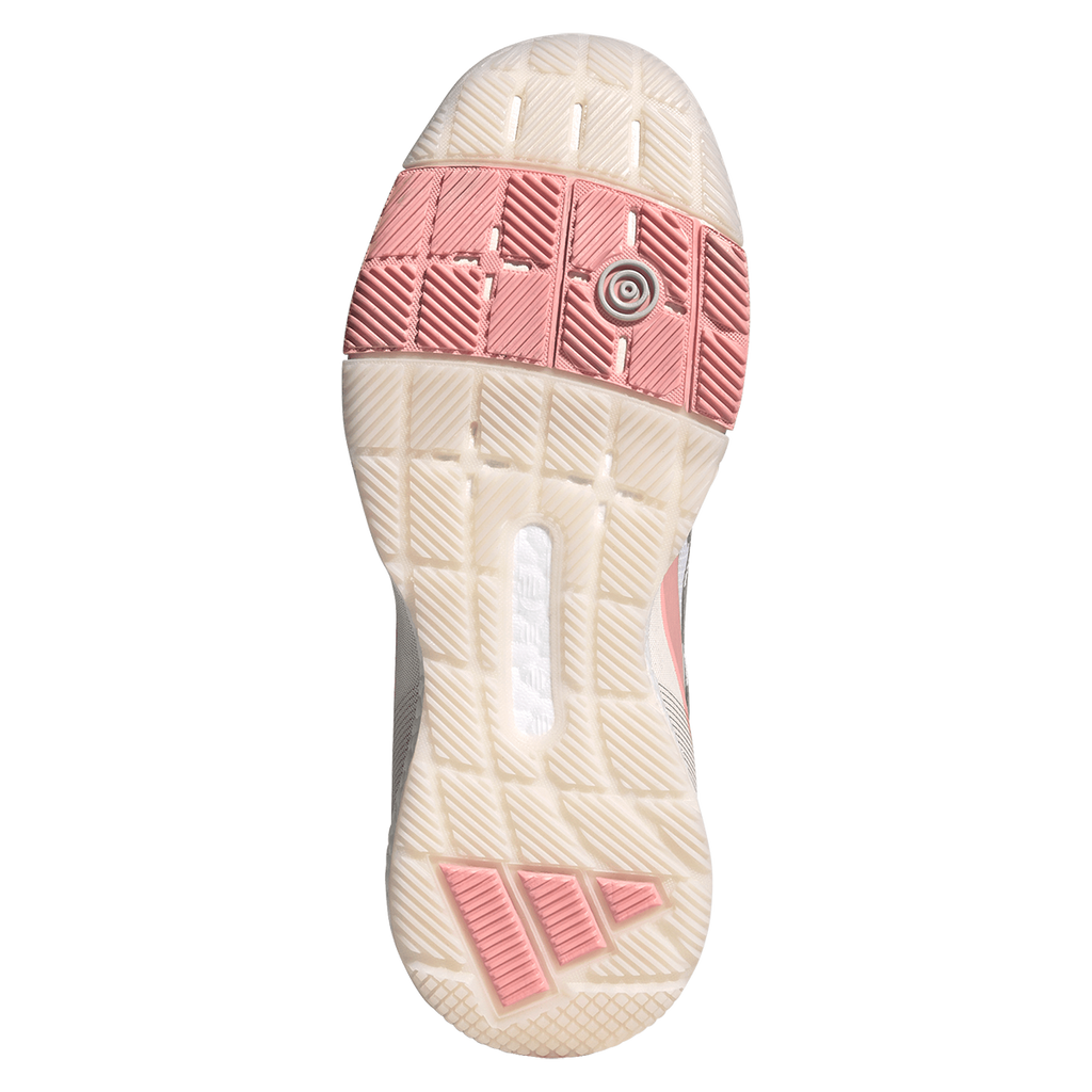 Adidas Women's Crazyquick Boost Padel Shoes White Light Pink