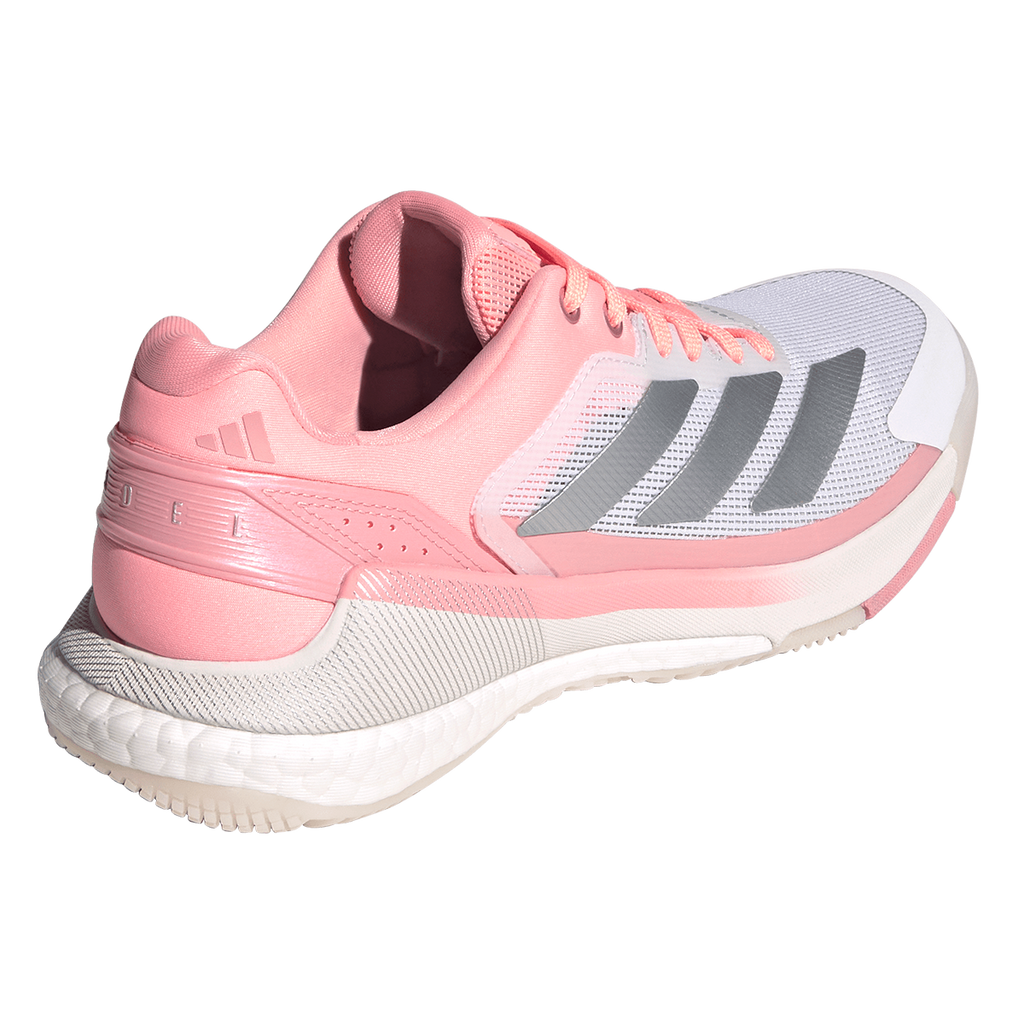 Adidas Women's Crazyquick Boost Padel Shoes White Light Pink