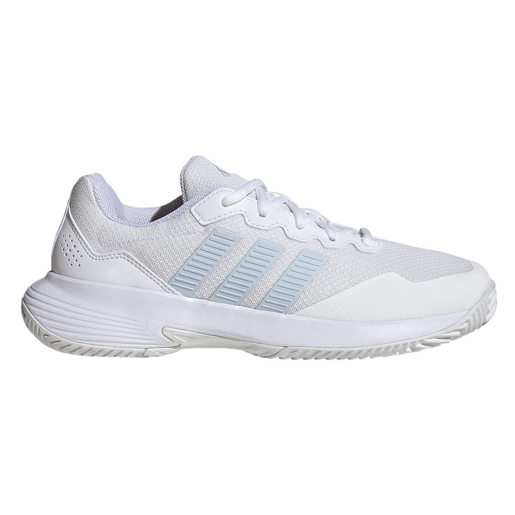 Adidas Women's GameCourt 2.0 Tennis Shoes White/Blue