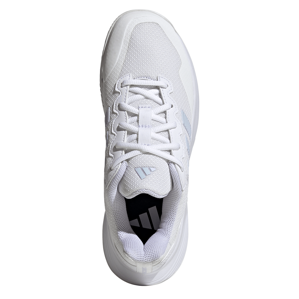 Adidas Women's GameCourt 2.0 Tennis Shoes White/Blue