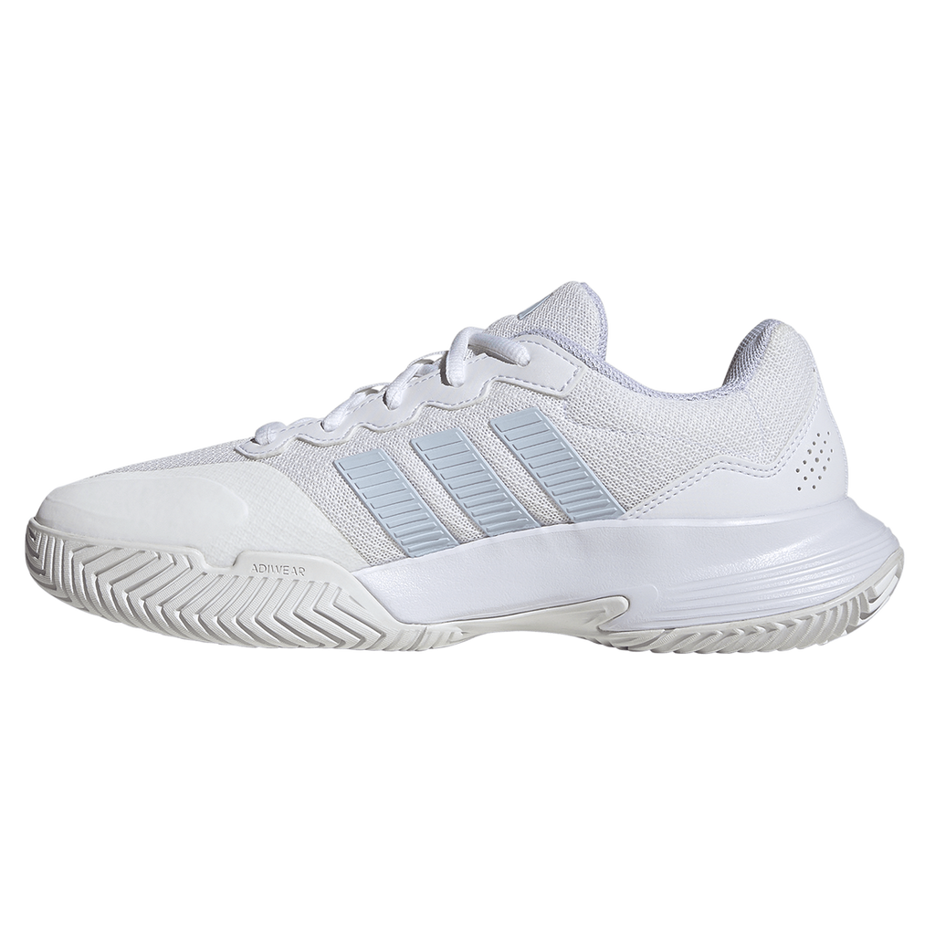 Adidas Women's GameCourt 2.0 Tennis Shoes White/Blue