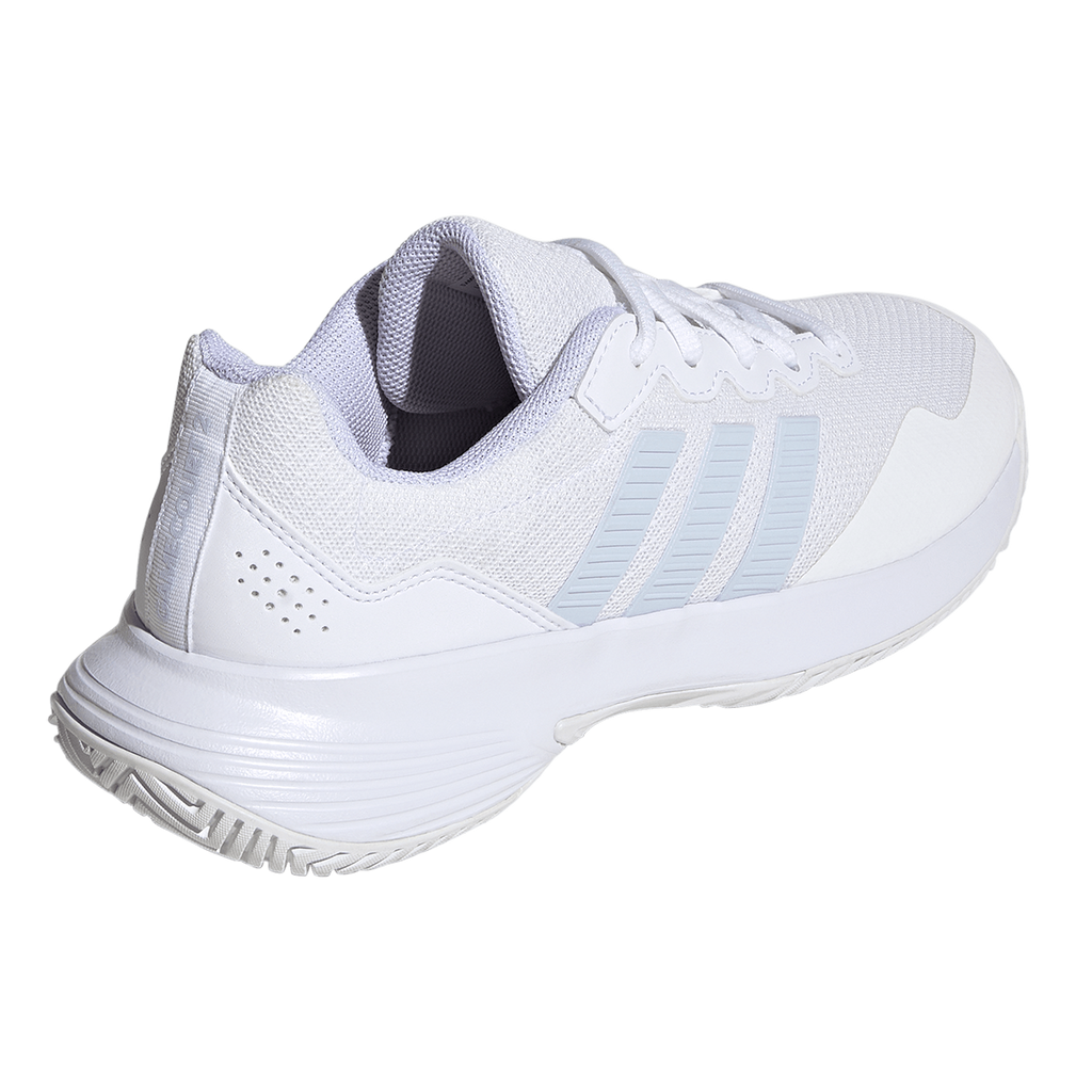 Adidas Women's GameCourt 2.0 Tennis Shoes White/Blue