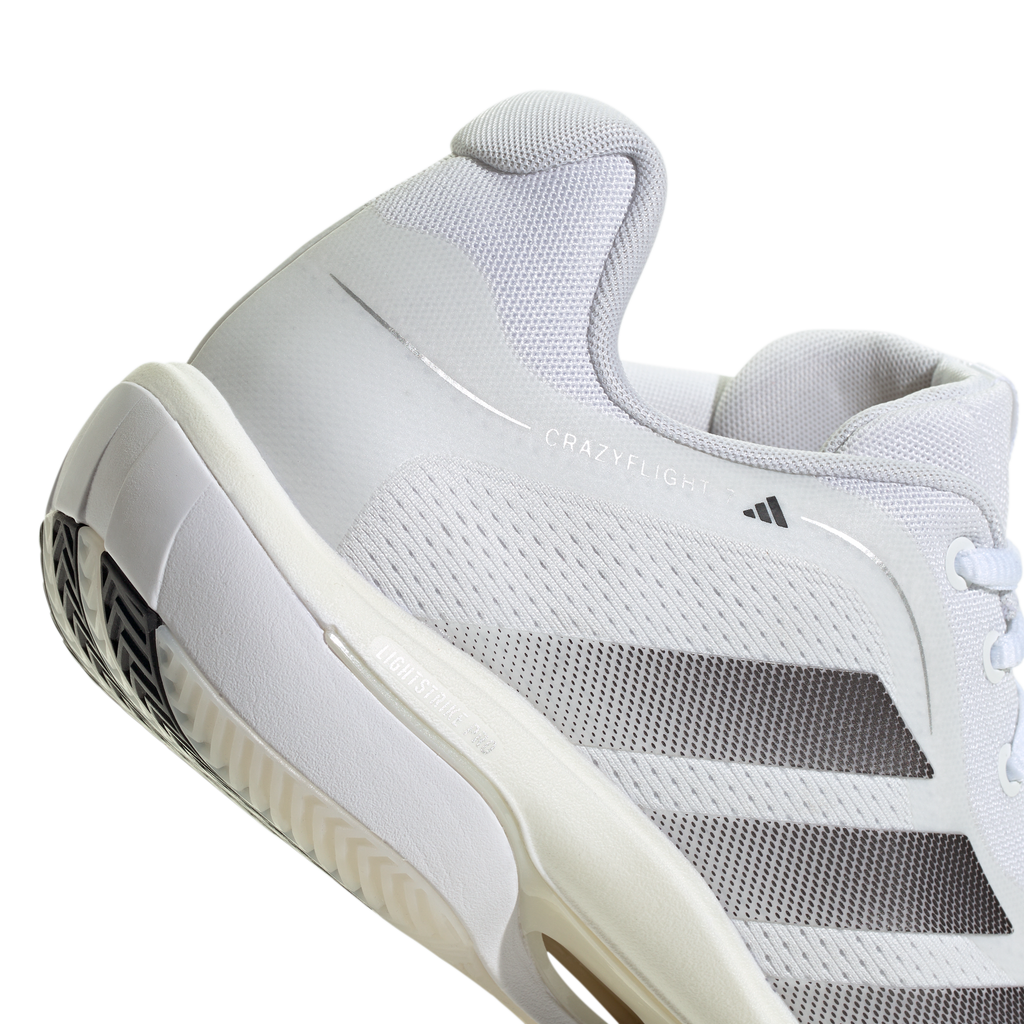 Adidas Men's Crazyflight 7 Indoor Court Shoes White Grey