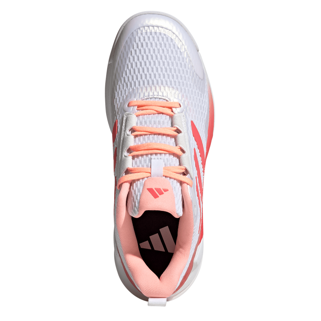 Adidas Women's Novaflight 2 Indoor Court Shoes White Pink