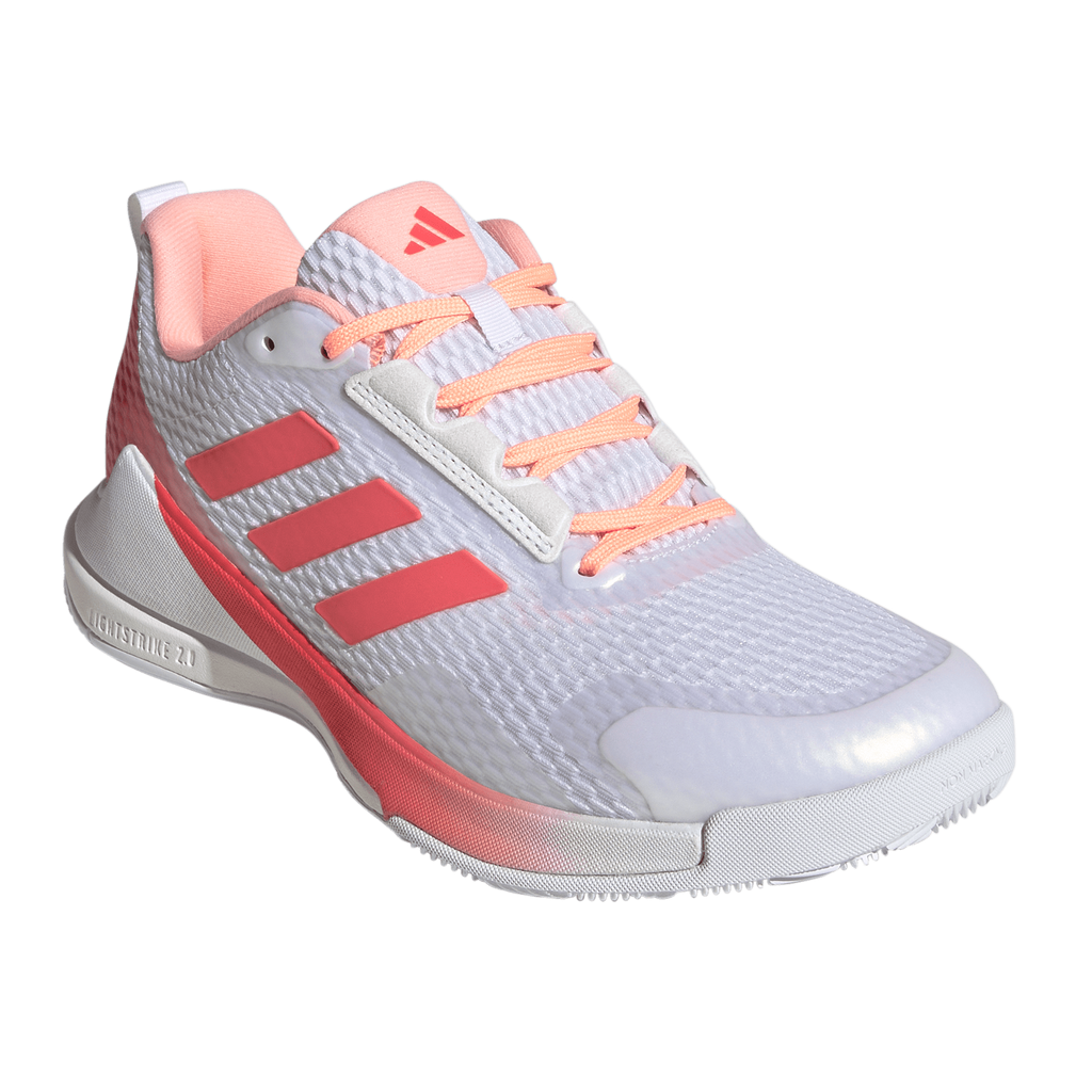 Adidas Women's Novaflight 2 Indoor Court Shoes White Pink