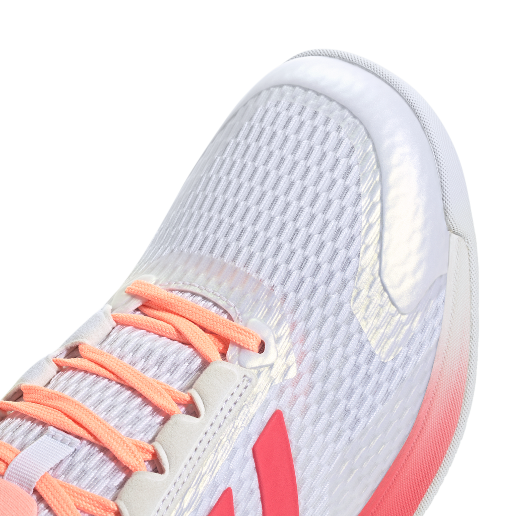 Adidas Women's Novaflight 2 Indoor Court Shoes White Pink