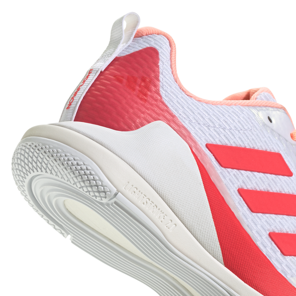 Adidas Women's Novaflight 2 Indoor Court Shoes White Pink