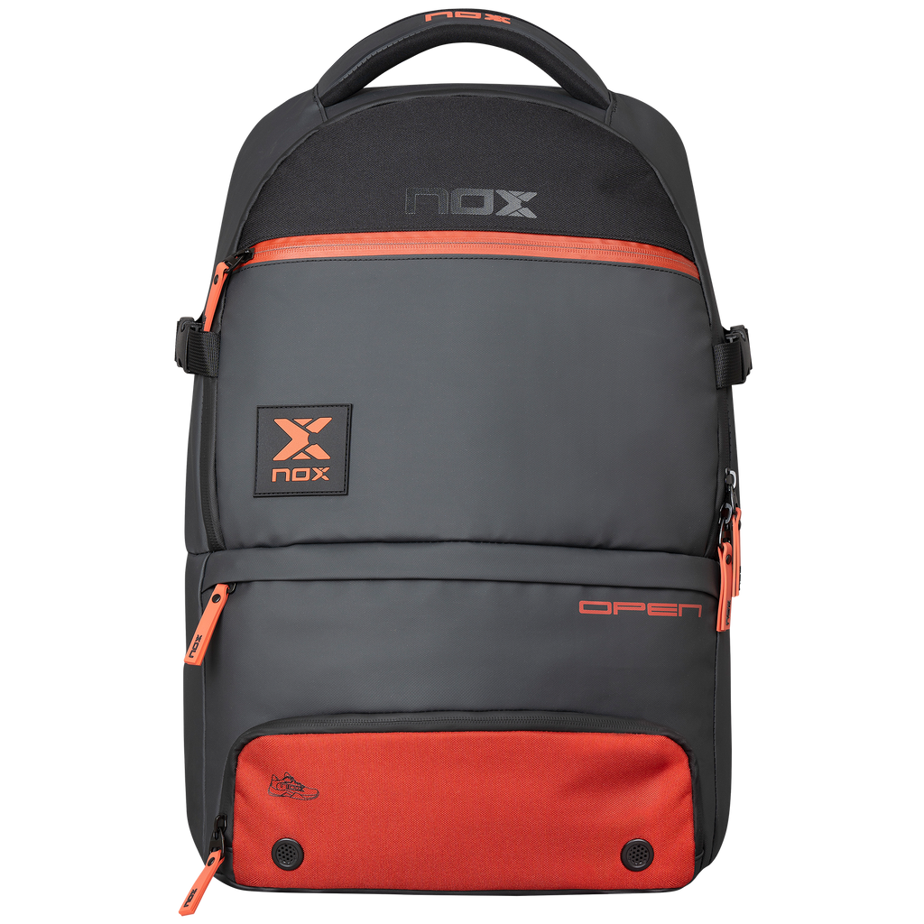 Nox Luxury Open Series Backpack Black Red