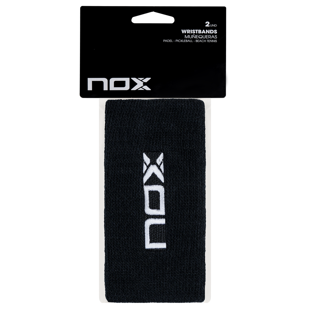 Nox Long Wristband 2 Pack - Black White