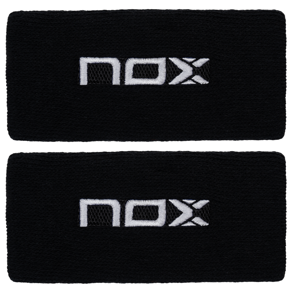 Nox Long Wristband 2 Pack - Black White