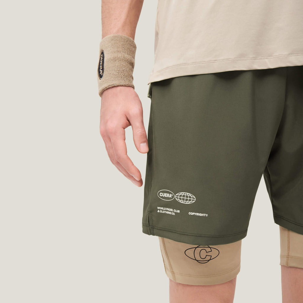 Cuera Men's Active Globe Shorts Army