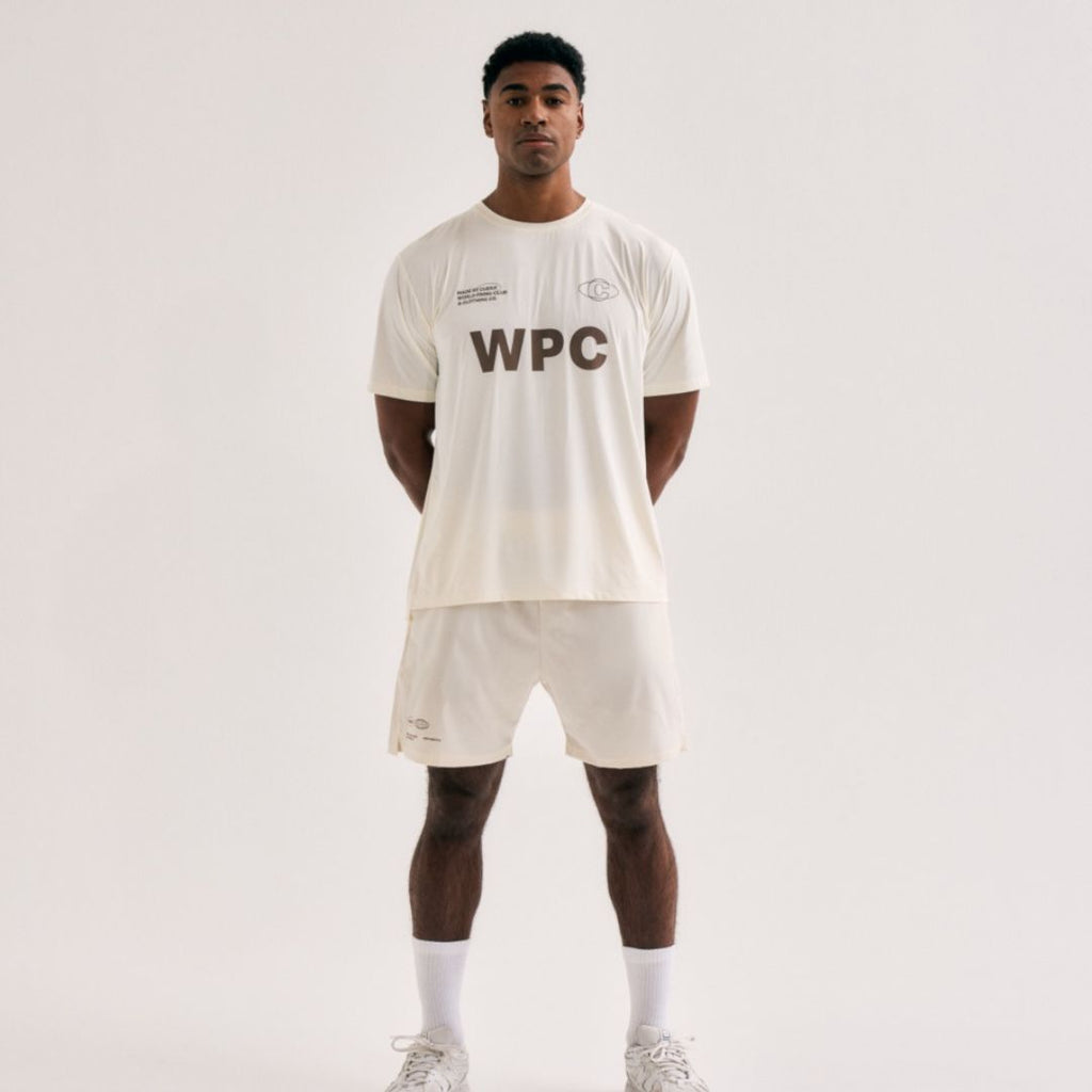 Cuera Men's Active Globe Shorts Off White