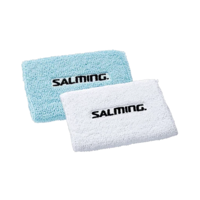 Salming Wristband Short 2 Pack Turquoise White