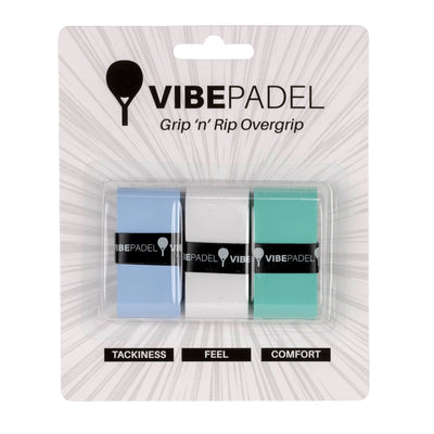 VIBEPADEL Grip 'n' Rip Overgrip 3 Pack - Mix It Up