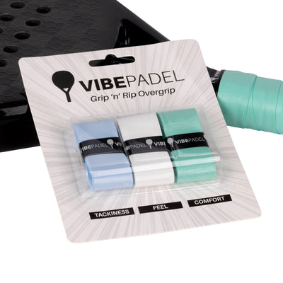 VIBEPADEL Grip 'n' Rip Overgrip 3 Pack - Mix It Up