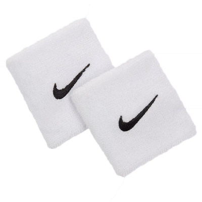 Nike Swoosh Wristband - White/Black