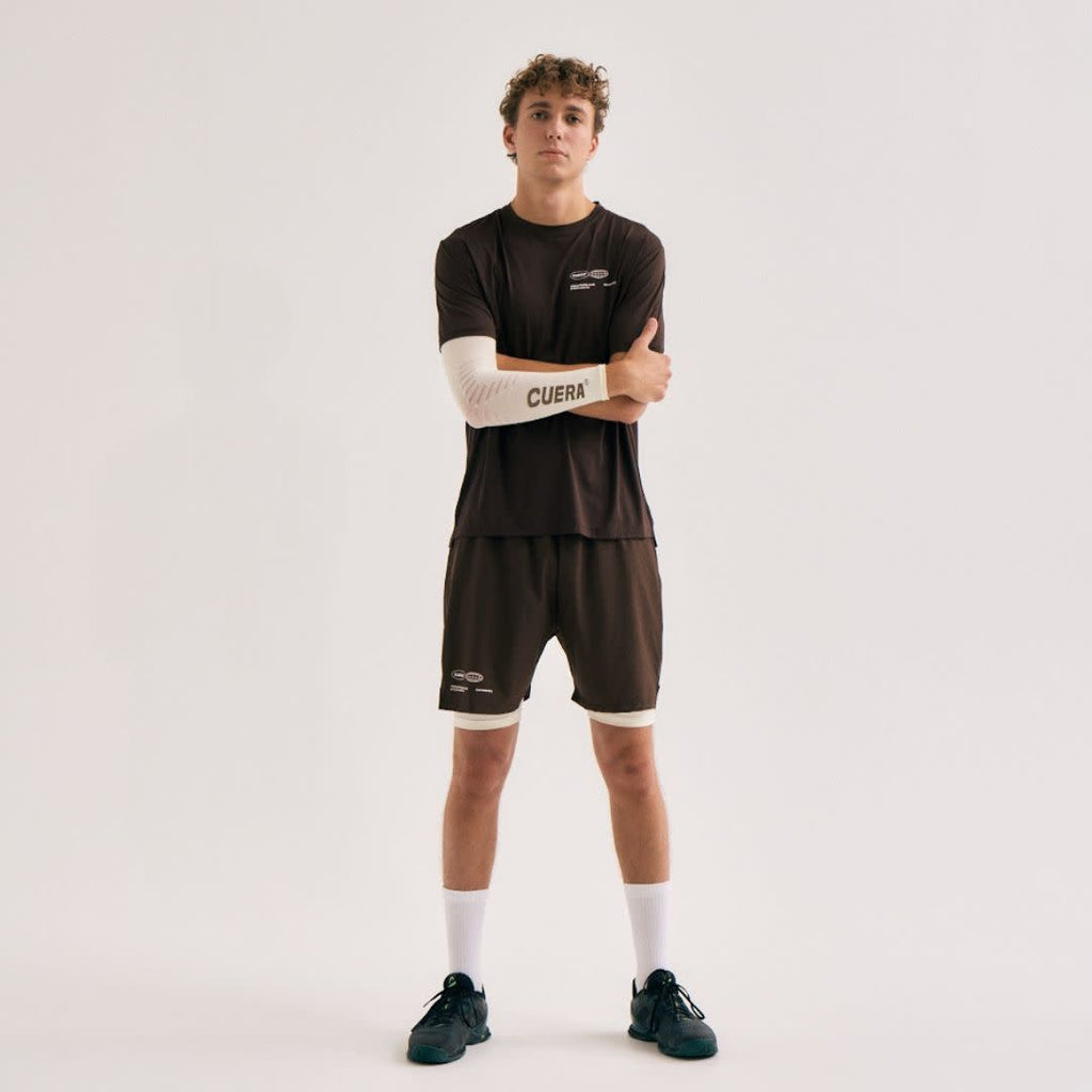 Cuera Men's Active Globe Shorts Dark Brown