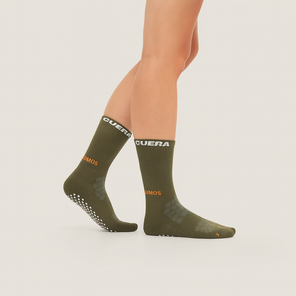 Cuera On Court Grip Socks Army