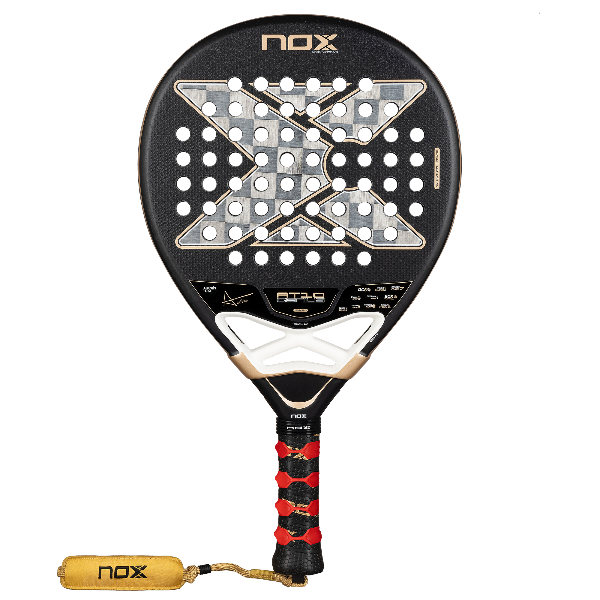 Nox AT10 Genius 18K Alum Agustin Tapia Padel Racket 26 – PDHSports